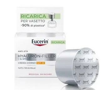 Eucerin Hyaluron - Filler+ 3x Effect Crema Giorno SPF 30 Vasetto Ricarica 50 ml